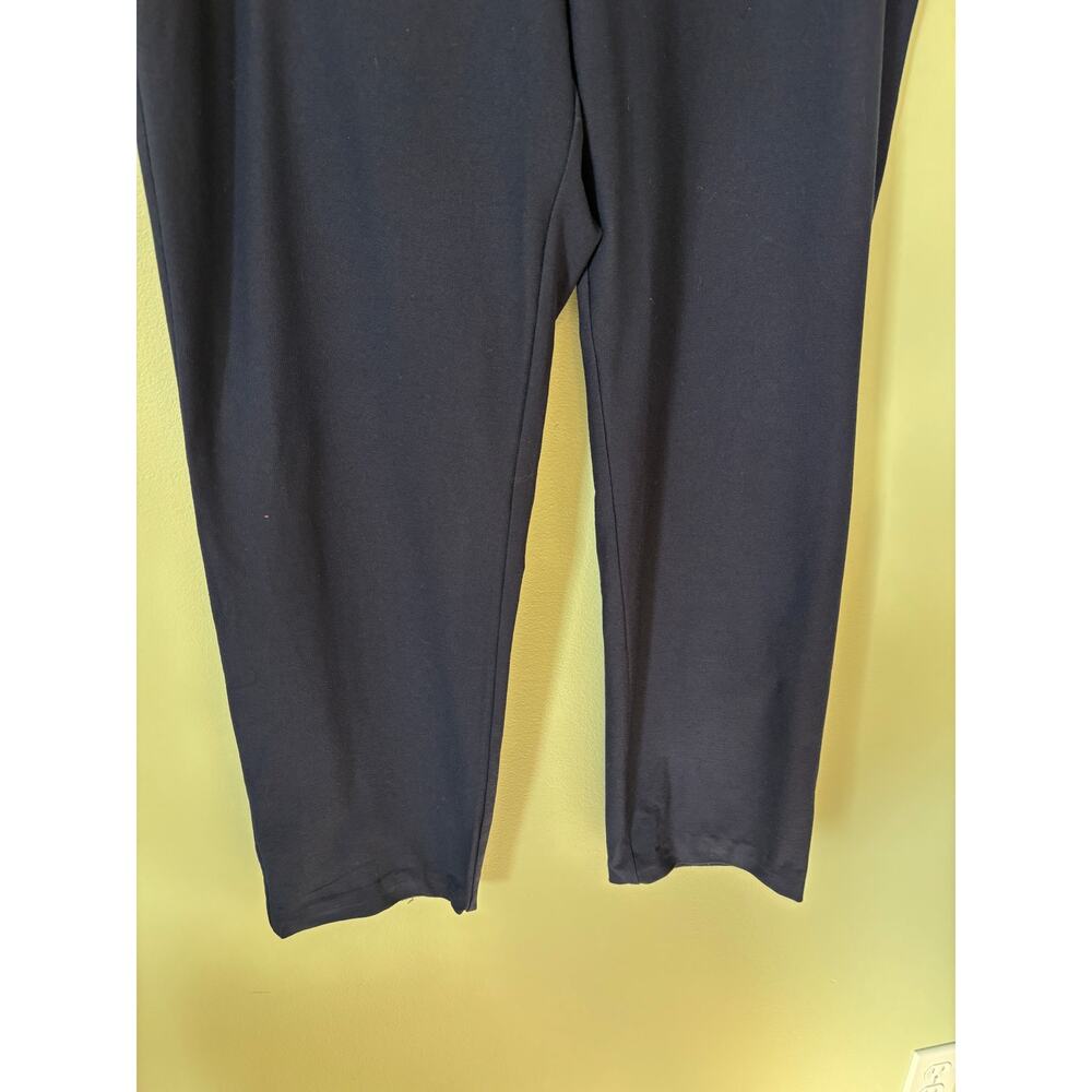 Eileen Fisher Navy Blue Pull On Ankle Pants Medium - Picture 4 of 8